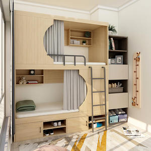 Full-Size Smart Capsule Hotel <b>Beds</b> on Sale Bunk <b>Bed</b> Design With Space Container Sleeping Pods Furniture Sets <b>Double</b> Decker Space - Product Image 2