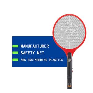 Bền khung Trọng lượng nhẹ có thể sạc lại 2-in-1 ABS mini điện muỗi Killer <span class=keywords><strong>BAT</strong></span> Vỉ Đập - Product Image 1