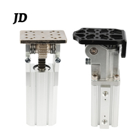 JD Accessoire de manipulateur robotique professionnel : Groupe de cylindres à pignon-rail de précision pour positionnement latéral, Outil de retournement en aluminium durable