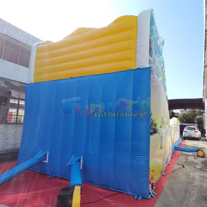 Toboggan gonflable pour fêtes en plein air, combo glissade et trampoline gonflable Sea World, parcours d'obstacles gonflable - Product Image 4