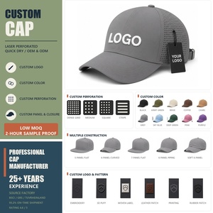 Casquette de baseball oversize à calotte profonde 68 cm XXL pour grandes têtes, <span class=keywords><strong>marron</strong></span>, séchage rapide, perforations laser, casquette de sport pour hommes, fabrication usine - Product Image 4