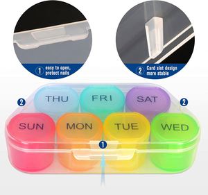 กล่องจัดยา 7 วัน แบบขายส่ง ความจุขนาดใหญ่ 7 ช่อง กล่องเก็บยาพลาสติก - Product Image 4