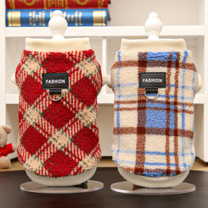 Kailina Pet <b>Clothes</b> Plaid Fleece Warm Winter Dog <b>Cat</b> Apparel - Product Image 3
