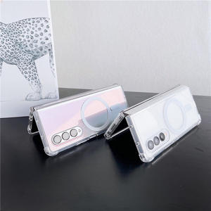 <span class=keywords><strong>Coque</strong></span> de Protection Anti-Chute pour Samsung <span class=keywords><strong>Z</strong></span> Fold <span class=keywords><strong>4</strong></span>, <span class=keywords><strong>Coque</strong></span> Souple en TPU Transparent avec Coins en PC Épaissis, Antidérapante, Vente Chaude - Product Image 3