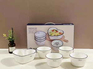 Venta al por mayor: Nuevo juego de vajilla de porcelana blanca pura para el hogar, modelo 2026, que incluye cuencos y platos, sin control de calidad. - Product Image 6