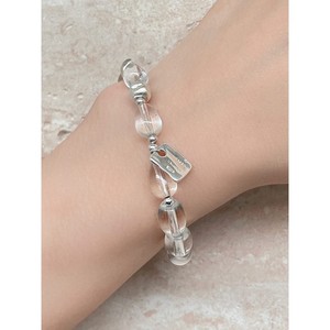 <b>Crystal</b> <b>Beaded</b> Bracelet Silver Plated Romantic Women's Gift Jewelry With You're My Favorite Tag - Product Image 3