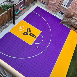 Tùy chỉnh trong nhà/ngoài trời đa thể thao sân bóng rổ chống trượt intetlock gạch phụ kiện sàn decking cỏ nhân tạo - Product Image 5