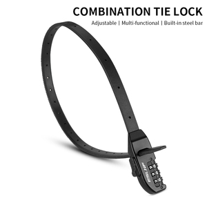 Serrures de mot de passe à fermeture éclair multi-usages portables serrure de casque de moto attaches de câble de VTT serrures - Product Image 2