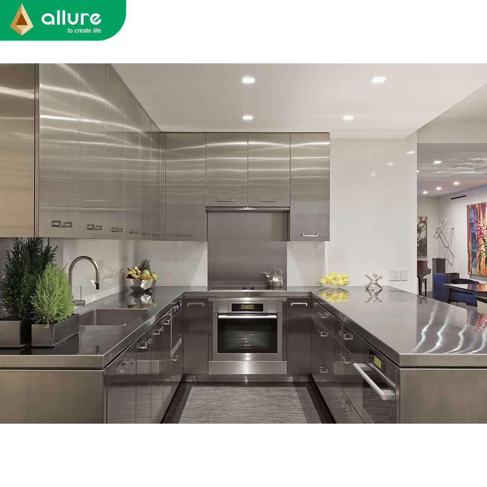 Allure Complete Set All In One Accessories Full Pantries Furniture Modern Home Steel Kitchen Cabinets Designs