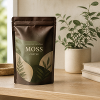 Sachet Doypack Mylar 500g personnalisé avec logo, imprimé en héliogravure, résistant à l'humidité, pour grains de café, emballage thermoscellable de haute qualité, fabriqué en usine.