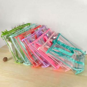 Hot Selling Custom Logo PVC Tote <b>Bag</b> Clear <b>Transparent</b> Waterproof Design for Beach or Shopping Use - Product Image 2