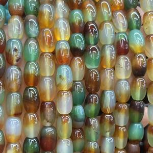 Malachaite Green <span class=keywords><strong>Agate</strong></span> 8X12mm Rice Islam Tasbih Parts Misbaha Accesorios Cuentas de oración de piedras preciosas Aprox: 380MM/Str - Product Image 4
