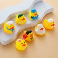Bebek banyo oyuncakları sevimli gıcırtılı sarı ördek banyo su oyun oyuncaklar çocuklar için oyun su Kawaii sıkmak şamandıra ördekler BB ses