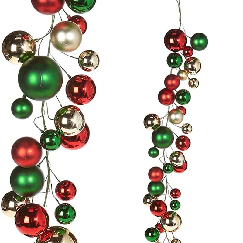 Hot sale Christmas Decoration Supplies 120CM Christmas Ball Garland For Xmas Tree Home Party decor