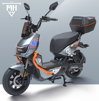Vélo électrique MeiHong WAR HORSE 1000W 72V 20Ah avec batterie au plomb/lithium, moteur sans balais, 12 vitesses, cadre en acier au carbone, frein à disque hydraulique