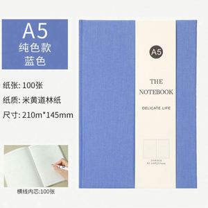 Linen Custom Hardcover Diary <b>Notebook</b> <b>A5</b> 100 Sheets School Supplies High Quality CMYK Printed 280G Custom Logo - Product Image 5