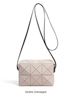 Nouveau Simple carré femmes sac géométrique en forme de diamant fille sac pliant couleur unie PVC bandoulière dame boîte sac