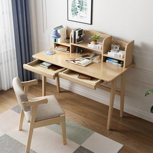 Escritorio de Computadora Moderno de Madera Sólida, 3 Estilos: Nogal, Blanco, Burlywood, Mesa de Estudio - Product Image 6