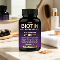 Capsules de collagène multi-peptides pour femmes et hommes, collagène hydrolysé pour les cheveux, la peau et les ongles, complément alimentaire quotidien