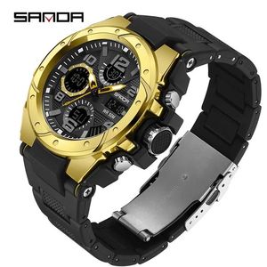 นาฬิกาข้อมือดิจิตอล Sanda 9009 ขายส่ง กันน้ำ ทนทาน เหมาะสำหรับกีฬากลางแจ้ง มีโหมดปลุก แฟชั่น นาฬิกาอัจฉริยะแบบอนาล็อกและดิจิตอล - Product Image 2