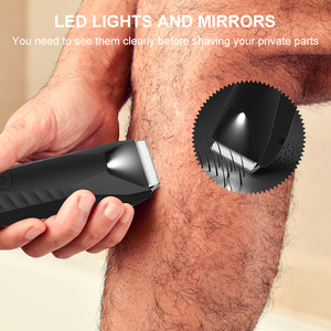 Rasoio Elettrico Ricaricabile USB Senza Fili in Ceramica, Trimmer <span class=keywords><strong>Professionale</strong></span> per <span class=keywords><strong>Barba</strong></span> e Peli del Corpo Maschile, per Zona Inguinale - Product Image 4