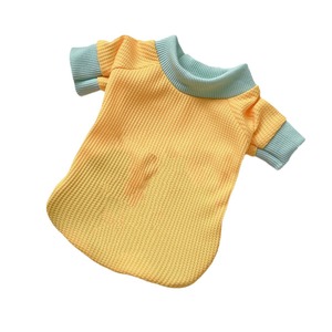 Sweat à capuche en tricot gaufré pour animaux de compagnie, pour chats et chiens, bleu, rose, vert, jaune, violet, en polyester, pour le printemps et l'automne - Product Image 5