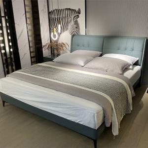 Muebles de dormitorio de hotel King Size Diseño Tatami Esponja Marco de madera Dormitorio Hogar Hotel Apartamento Muebles Villa cama - Product Image 4