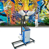 Imprimante murale 3D automatique avec 1/2 têtes d'impression Tx800/4720/dx7 utilisées pour l'impression murale