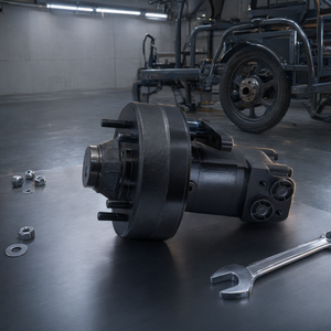 Moteur de moyeu de frein à tambour en acier, haute efficacité, stable et fiable pour tricycle électrique - Product Image 2