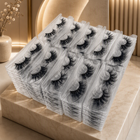 Faux cils Mao - Effet 3D, sans cruauté animale et réutilisables, bande transparente invisible, emballage et logo personnalisés, commandes en gros acceptées