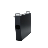 Boîtier d'amplificateur audio 2U IP54 en tôle d'aluminium et acier galvanisé avec poignée en acier inoxydable