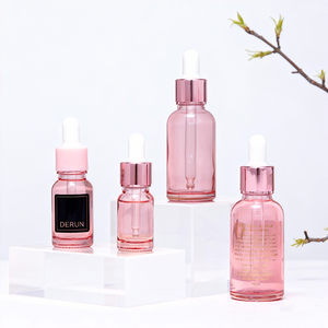 Flacon compte-gouttes en <span class=keywords><strong>verre</strong></span> rond pour sérum huileux <span class=keywords><strong>rose</strong></span>, 2 onces, 30 ml, 100 ml, flacon compte-gouttes en <span class=keywords><strong>verre</strong></span> <span class=keywords><strong>rose</strong></span> pour les yeux, flacon compte-gouttes <span class=keywords><strong>rose</strong></span> pour cosmétiques - Product Image 4