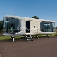 Hébergement en hôtel-resort, maison mobile de luxe préfabriquée en conteneur, nouvelle maison capsule spatiale