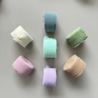 Ruban en organza de chiffon solide 30 mm (1 1/4 pouce) – Vente en gros, ruban artisanal coloré à motif floral pour emballage cadeau