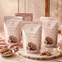 Sachets Doypack Personnalisés à Faible MOQ avec Structure Composite BOPP VMPET PE pour Snacks, Biscuits et Noix