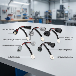 Kabel Harness Kabel Berlapis Molex Jst Kustom 2/4/6/8/10 Pin Kabel PVC Kustomisasi Tembaga Murni Berlapis Perunggu Dengan Lapisan Timah - Product Image 1