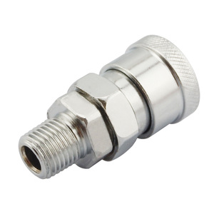 Raccord rapide de type C JIN SM 20 30 40, filetage externe femelle, connecteur pneumatique autobloquant pour tuyau d'air - Product Image 4