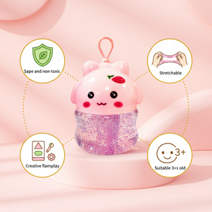 Kit de slime à colorier soi-même - Ensemble de slime anti-stress DIY avec pâte à modeler et pâte à jouer, jouet créatif unisexe pour enfants, slime transparent - Product Image 2