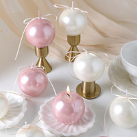 Bougie en cire solide sphérique parfumée, écologique, sans fumée, pour la maison, les mariages, les fêtes, la décoration de table, l'aromathérapie, l'assainisseur d'air