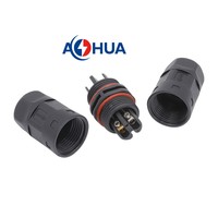 Connecteur de câble d'alimentation M20 étanche à traversée, fiche 2 broches, adaptateur 20A pour câble électrique
