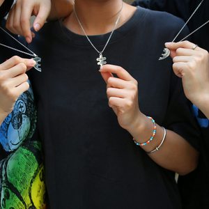 Wholesale Stainless Steel Friend Jewelry Custom Heart Shape <strong>Bff</strong> <strong>3</strong> Bestfriends Necklace Friendship - Product Image 5