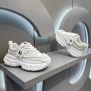 Zapatillas deportivas casuales de invierno para mujer, con suela gruesa antideslizante y aumento de altura interior, estilo chunky. - Product Image 2