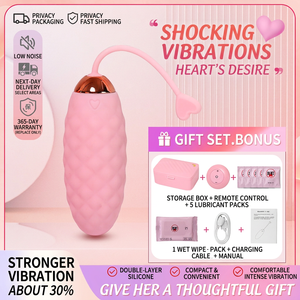 Geräuschlose kabellose Fernbedienung, vibrierendes Ei, weiblicher Orgasmus, starke Vibration, erotischer Masturbator, tragbares weibliches Spielzeug, einführbar. - Product Image 4