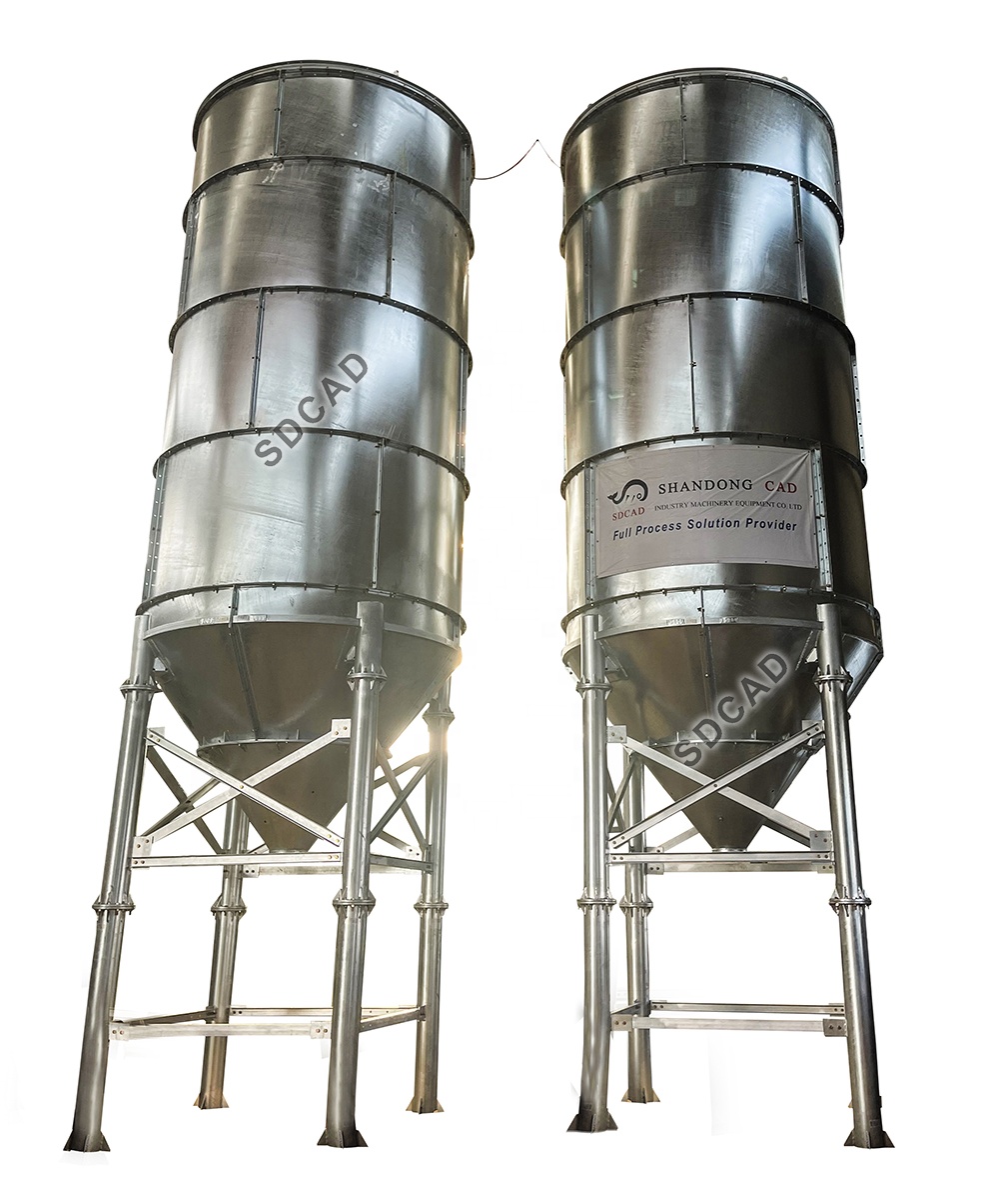Cement Silo Volume Calculator Bolted Type Hot Dip Zinc Cement Silo with Silo Top Filter and Safety Valve