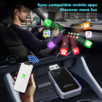 Carplay Adaptateur Dongle USB Type-C Mini GPS sans fil à commande vocale pour montage universel-Mise à niveau OTA Compatible Apple Android