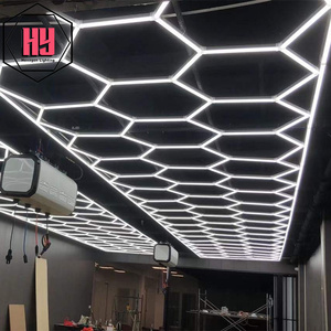 Yeni tasarım altıgen LED ışık spor salonu berber iş dükkanı ofis araba güzellik araba yıkama istasyonu için - Product Image 6