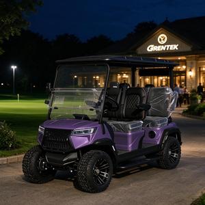 Carrito de Golf Eléctrico Todoterreno con Suspensión Independiente, Buggy de Golf de Litio para 4 Pasajeros para Caminos de Montaña - Product Image 1