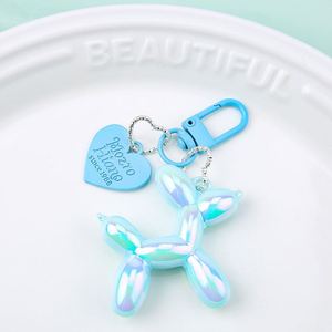 New Fashion Art Trendy Laser Balloon Dog Colorful <b>Key</b> <b>Chain</b> Cute Pet Dog Charm Keychain for Handbag - Product Image 5