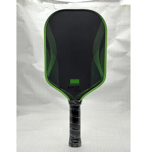 مضرب بيكلبول RAZORX معتمد من USAPA طراز <span class=keywords><strong>Pro</strong></span> IV Monvik Green Razer بسمك 16 مم من الجيل الرابع مع نواة رغوية TFP وتصميم مستطيل من ألياف الكربون توراي - Product Image 2