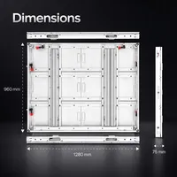 Affichage LED grand écran extérieur étanche SS4.4, module de panneau LED P4.4, panneau d'affichage numérique pour gare